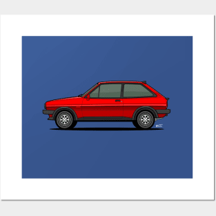 Ford Fiesta XR2 side profile Posters and Art